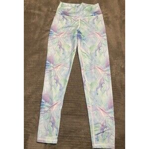 Lili Pink Leggings Size Small Fun Colorful Pastels Green Blue Purple Workout